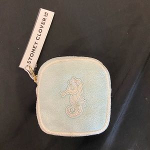 STONEY CLOVER LANE Terry Seahorse Mini Pouch